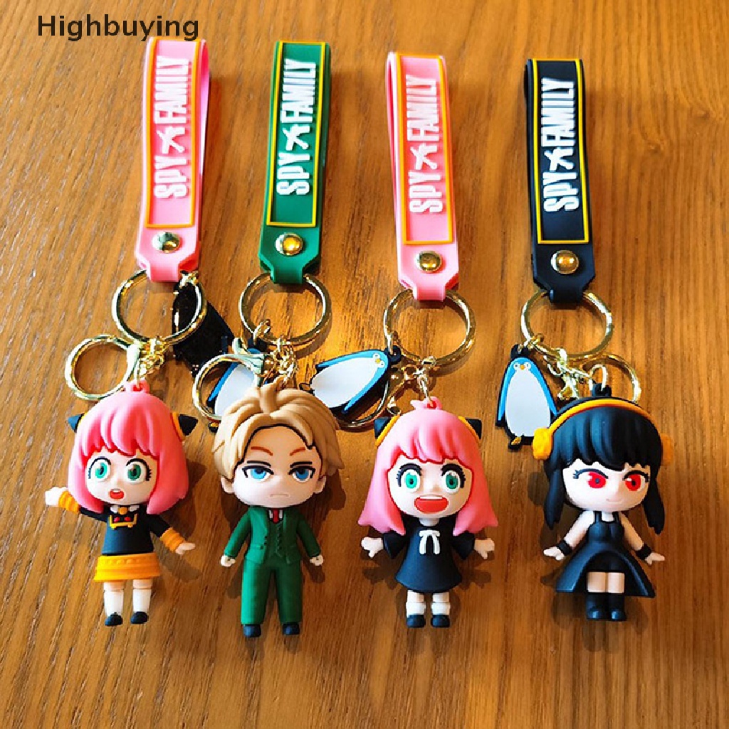 Hbid Anime Spy X Family Gantungan Kunci PVC Kartun Key Chain Action Figure Liontin Hadiah Glory