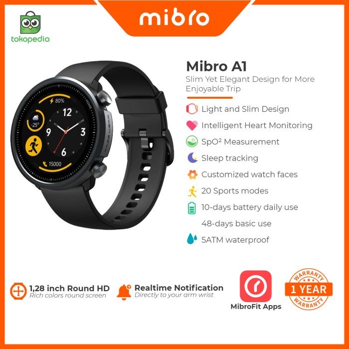 Mibro A1 Smartwatch Diskon