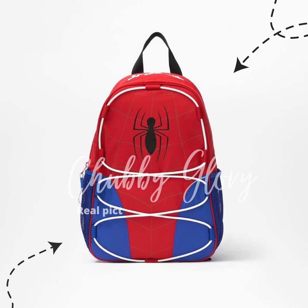 BA2209 Tas sekolah Anak TK PAUD SD tas ransel Backpack anak laki laki model Spiderm*n tas ransel anak spider import