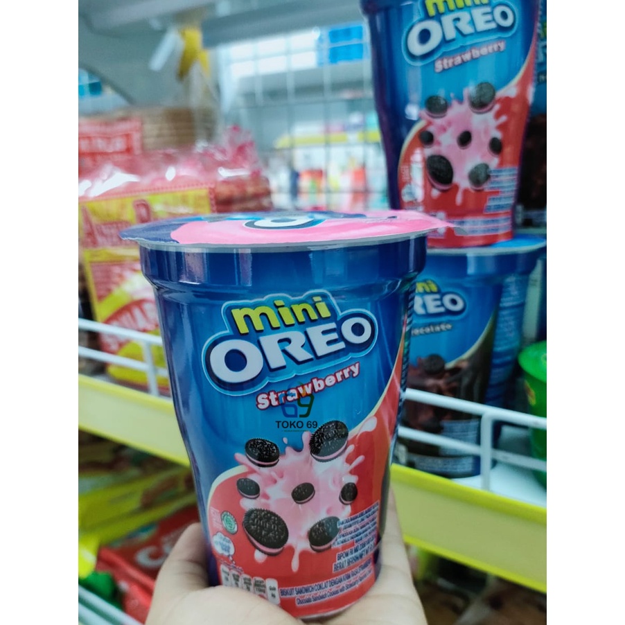 

OREO MINI CUP 61.3G COKLAT/STRAWBERY