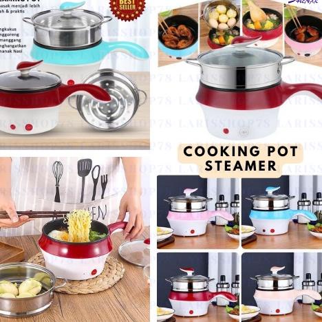 ♡ SHENAR, PANCI ELEKTRIK/LISTRIK/PANCI SERBAGUNA/PANCI MINI/COOKING POT - STEAMER (KUKUSAN STAINLESS