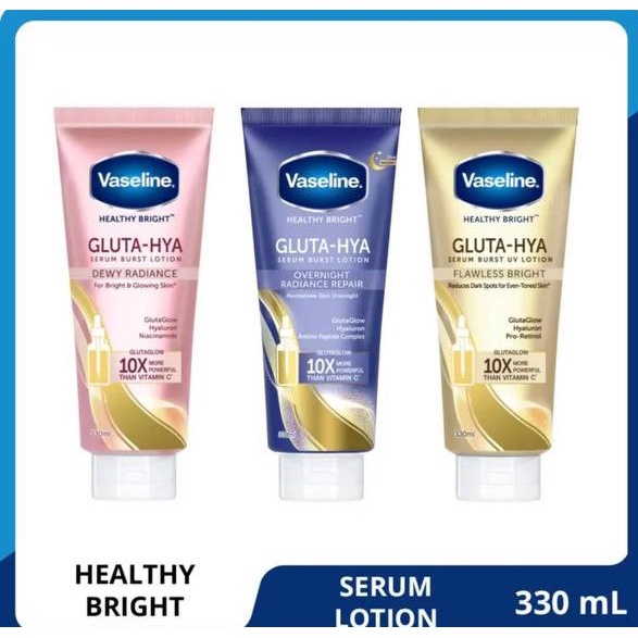 PROMO VASELINE GLUTA HYA SERUM BURST LOTION SACHET-ORIGINAL 100%