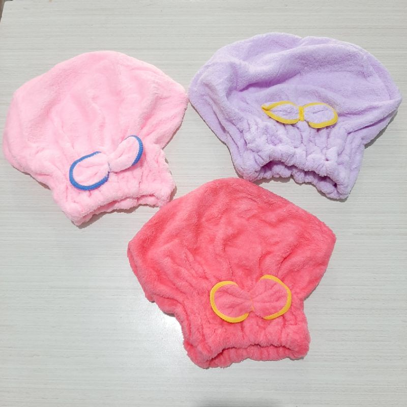 Hair Wrap Towel HANDUK KERAMAS Import Dewasa Bahan Microfiber Pengering Rambut