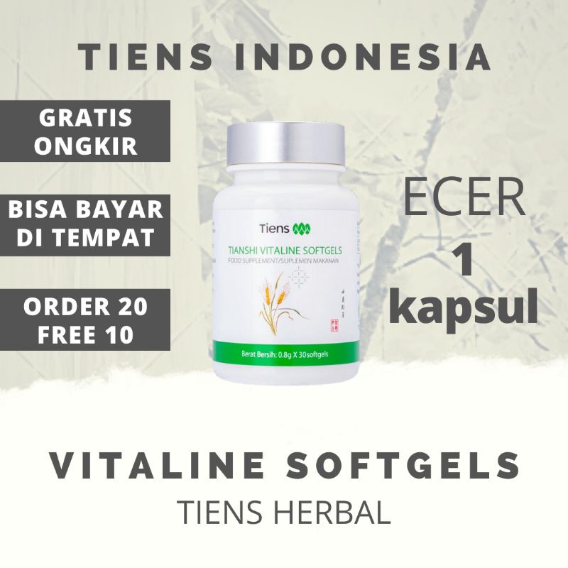 Vitaline Softgels Eceran / Vitaline / Softgels / Vitaline Tiens / Tianshi