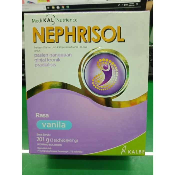 

[ COD ] NEPHRISOL Susu Rasa Vanilla 185gr KALBE