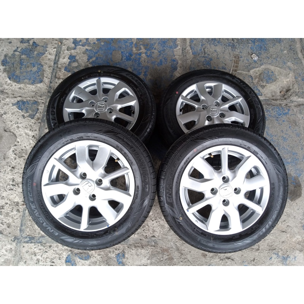 velg pelek bekas mobil new brio ring 14 + ban kondisi 90% free ongkir