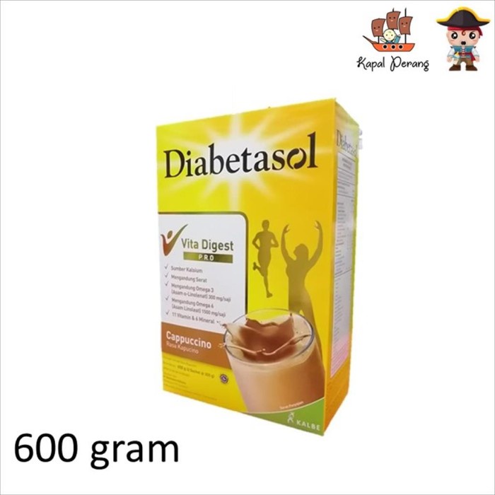 

[ COD ] Diabetasol 630 gram Rasa Cappucino