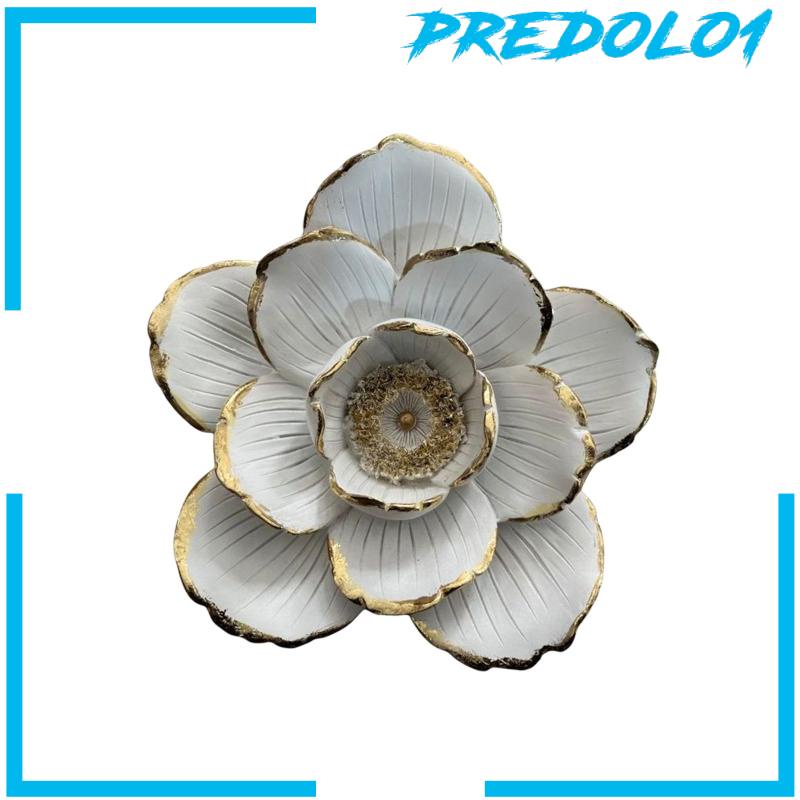 [Predolo1] 3d Flowers Decor Bunga Hiasan Dinding Wall Art Patung Untuk Rumah Restoran