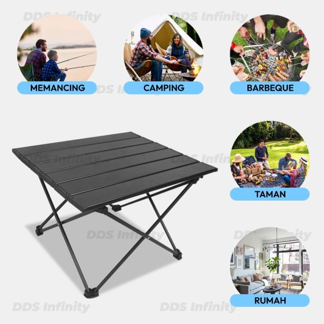 Meja Lipat Outdoor Aluminium Meja Lipat Camping Meja Lipat Portable