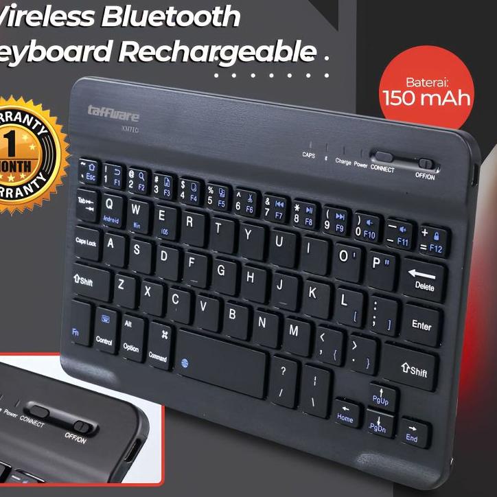 TerlarisKeyboard Wireless Bluetooth Mini Portable Untuk Tablet / Pc / Laptop / Handphone Bisa Dichar