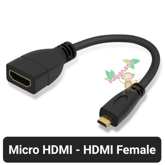 Kabel Micro HDMI to HDMI Converter Display Cable Adapter Laptop HDTV