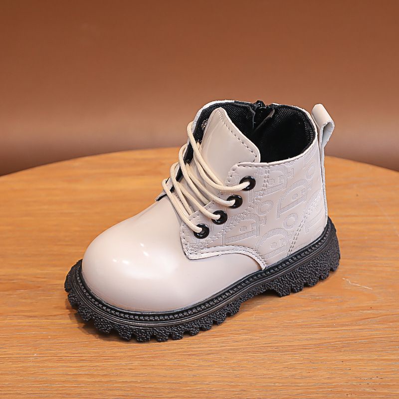 (HZ) Sepatu Sneaker Boot Glossy Anak Import HZK127