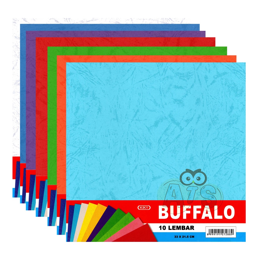 

[READY] Kertas Buffalo Print Texture Kiky 10 Lembar