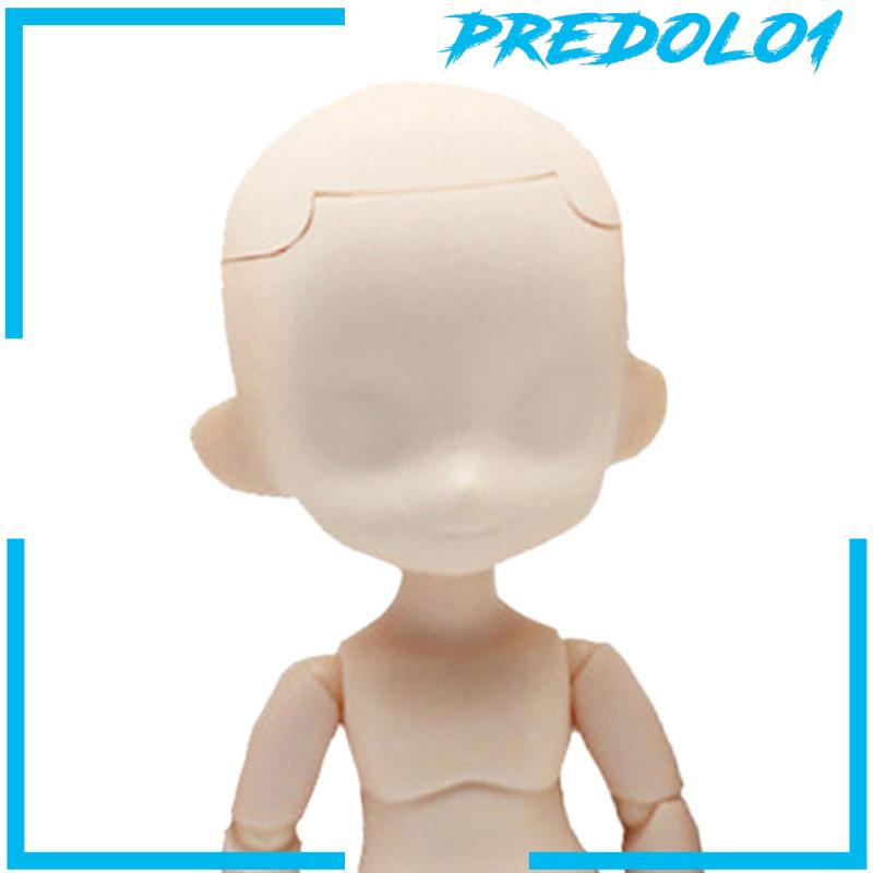 [Predolo1] 1per12 Boneka Bersambung Fleksibel Gambar PP Untuk Mainan Anak Perempuan Laki-Laki 14cm DIY Dengan Kepala