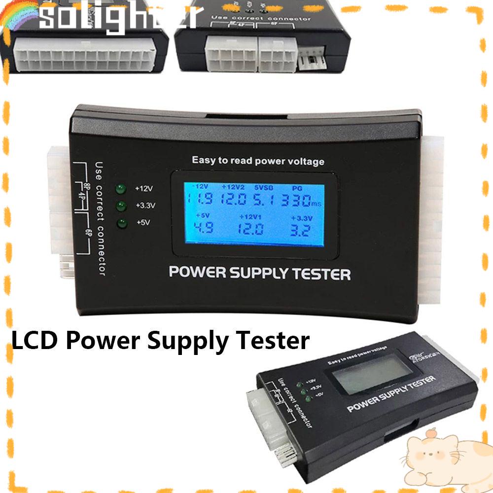 Solighter Power Supply Tester Cek Quick Digital Display Alat Tester LCD