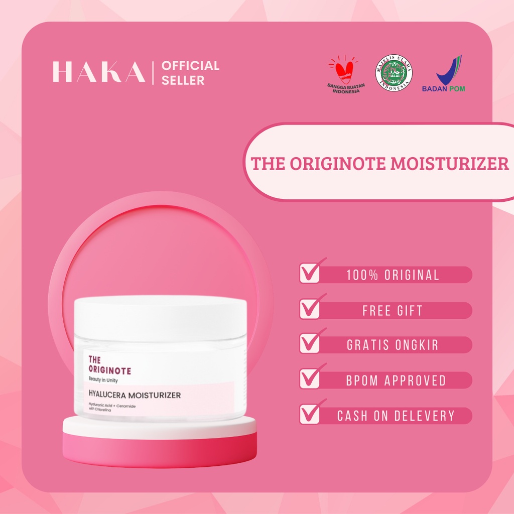 THE ORIGINOTE HYALUCERA MOIS MOISTURIZER SLEEPING SLEPING MASK GEL PEMUTIH PERAWATAN PENCERAH PENGHA