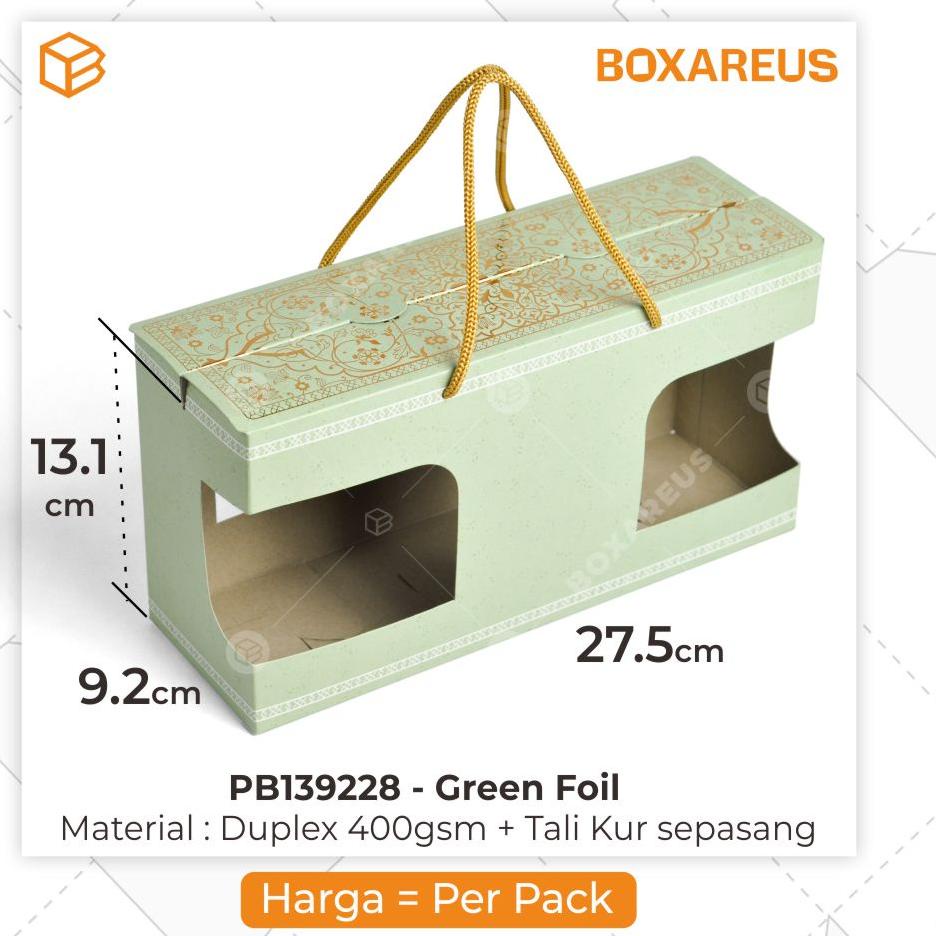 ♕ Box Toples Tabung Packaging Hampers Kemasan 3 Jar Silinder | PB ➴