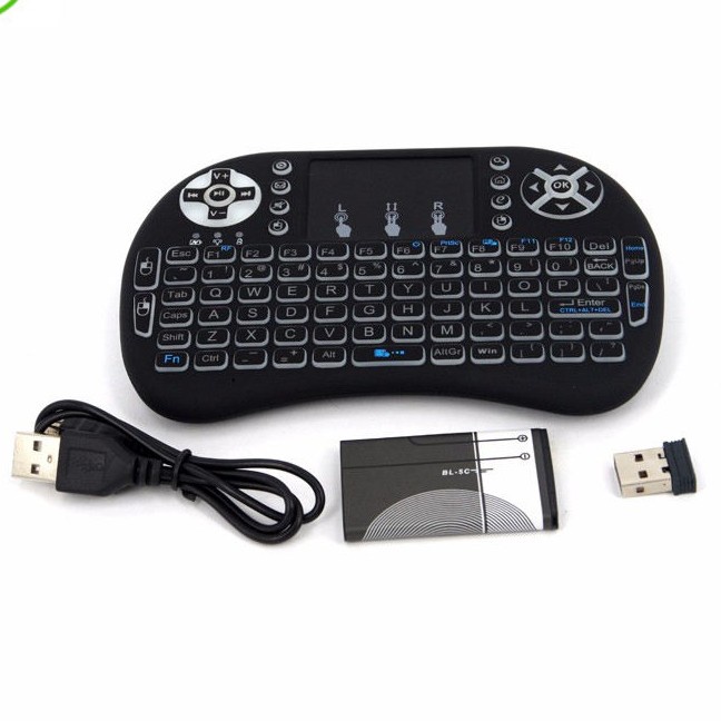 Mini Keyboard Wireless for Smart TV Android TV Box Rechargeable