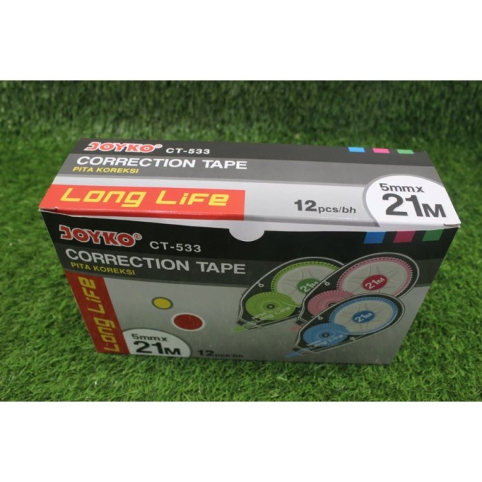 

Correction tape Joyko CT 533 / Joyko CT-533 21m x 5mm ISI 12 PCS
