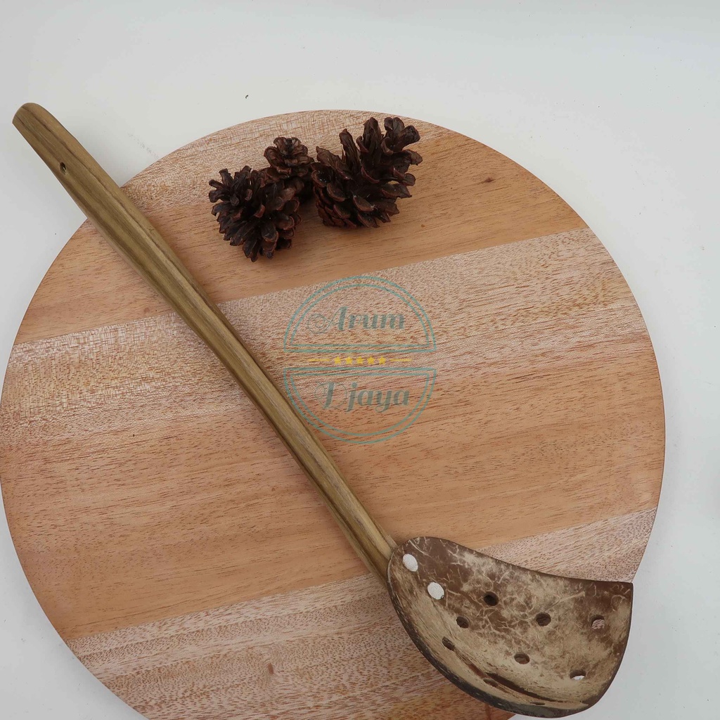 Sutil Bathok Spatula Kayu Bathok Spatula Tradisional Kayu Bathok Kelapa