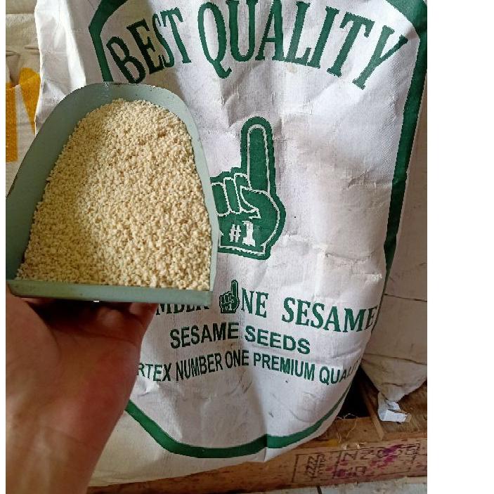 

℮ Wijen Putih Import 1kg kilo Sesame Seed Premium Quality Fresh Onde Onde DLL ➮