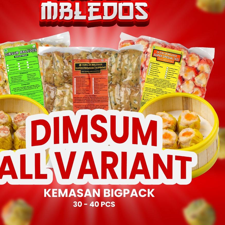 

★ Dimsum All Varian Isi 30/40 Pcs - Frozen Food Halal Mbledos ❇