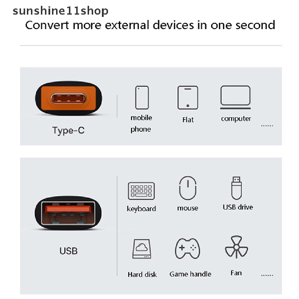 Sho Adaptor USB 3.0 To Type C OTG To USB C USB-A To Micro USB Type-C Konektor N