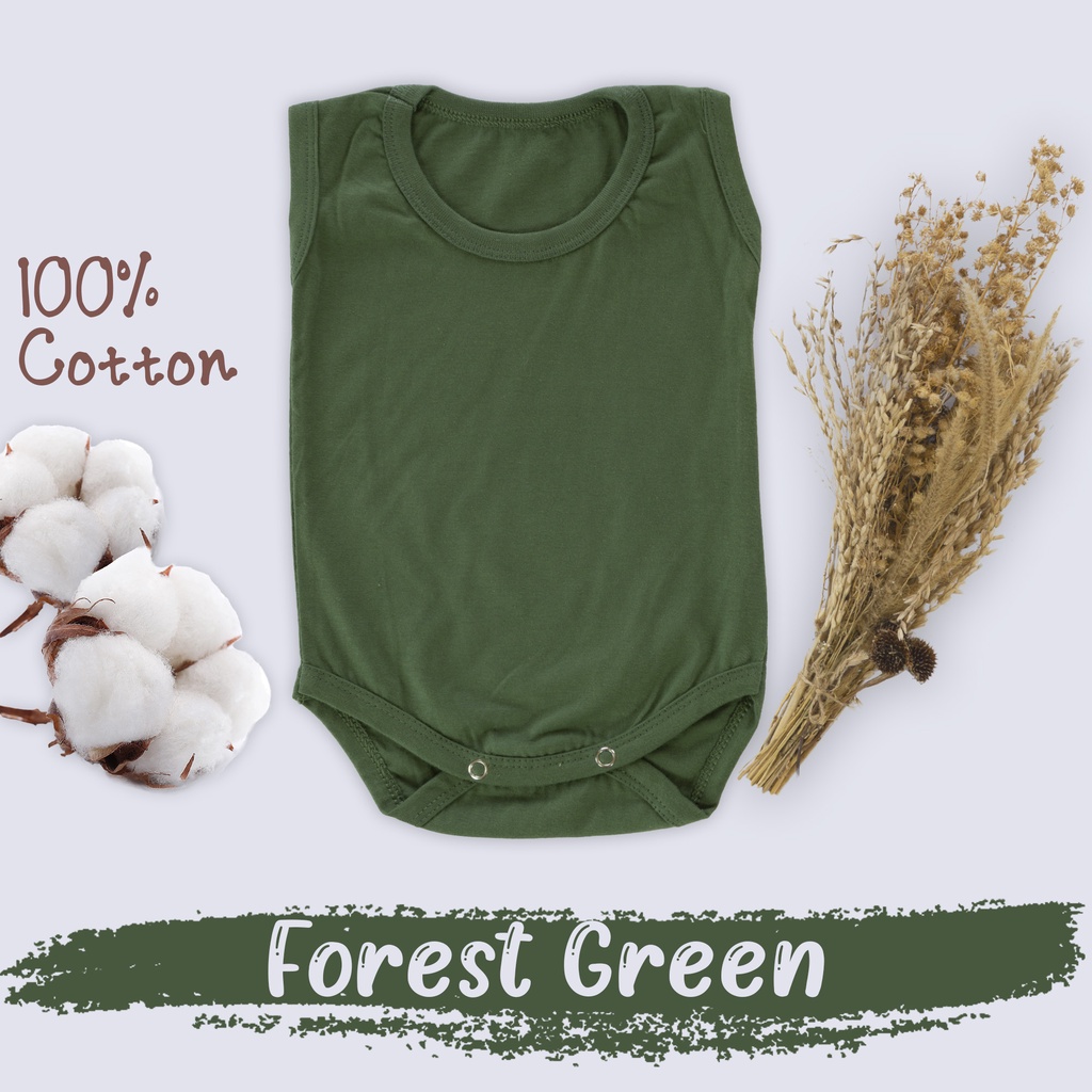Baju Bayi Jumper Kutung Singlet Yukensi Bodysuits 100% soft Natural cotton