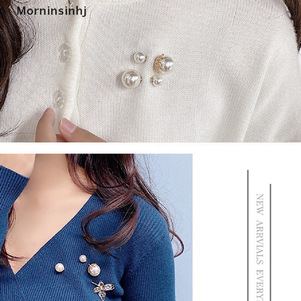 Mornin 4per5 /6/8/10PCS Set Ban Pinggang Pin Aksesoris Gold Brooch Waist Tighg Clap Pin id