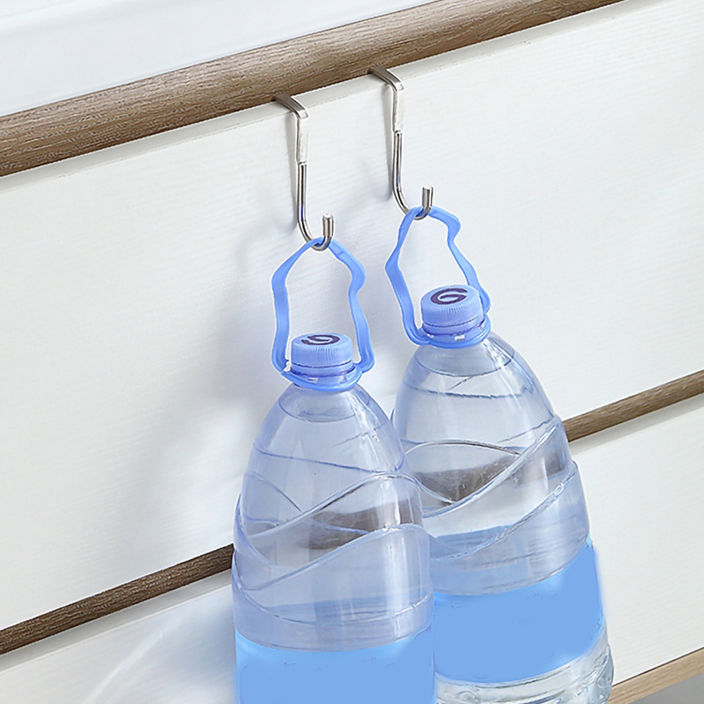 Baju Topi Kalung Rak Gantung Payung Kunci Gantungan Peralatan Dapur Hemat Tempat Serba Serbi Finishing Rak Beban Kuat Bantalan Organizer Alat Double S-type Stainless Steel Hook