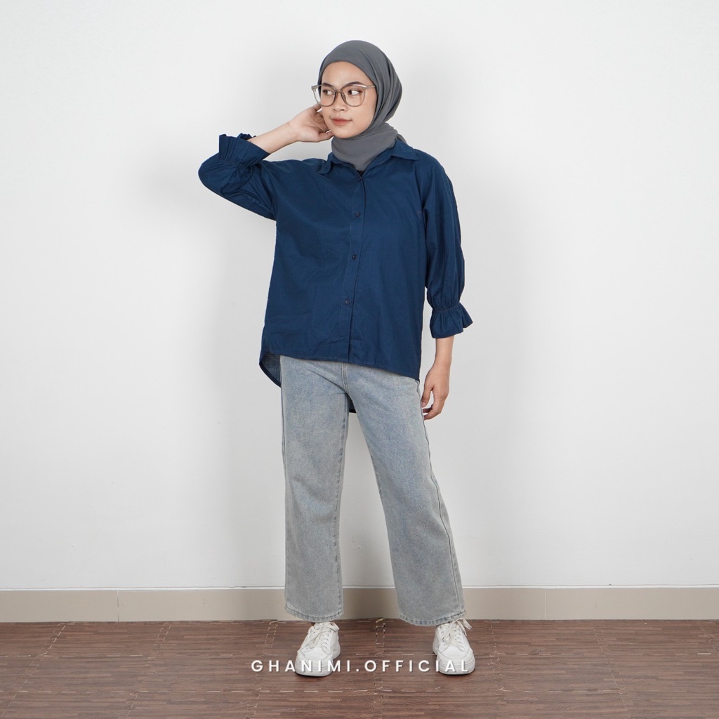 Ghanimi - Yolan Shirt / Kemeja Katun Polos / Kemeja Kerja / Kemeja Polos / Kemeja Santai / Kemeja Casual / Kemeja Timeless