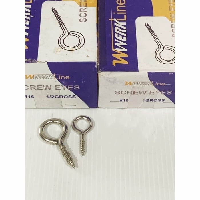 Baut Pengait Kawat Gorden Kolong/Baut Pengait Kabel Gorden Kolong Dapur/Baut Pengait Kawat Gorden Kolong/Baut Ring O Isi 5 pcs