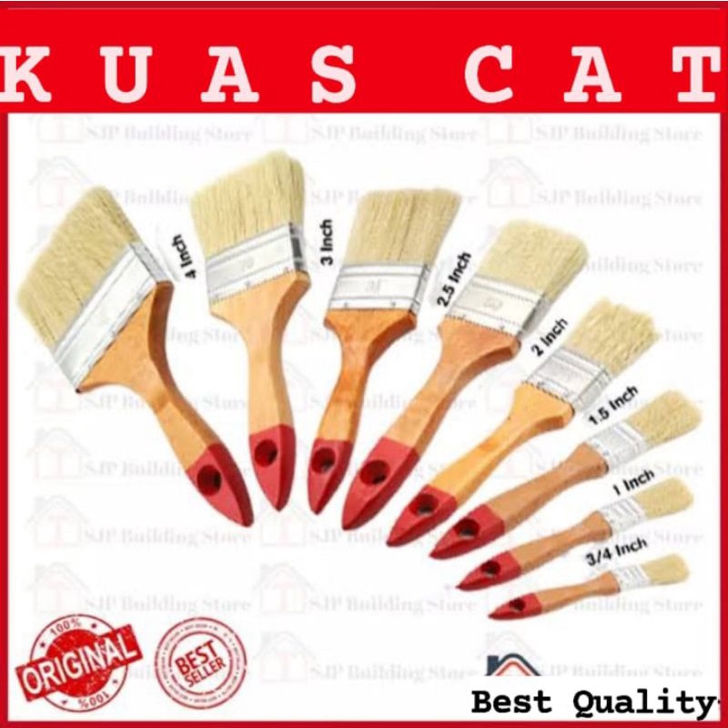 KUAS CAT TEMBOK/KAYU BERBAGAI UKURAN