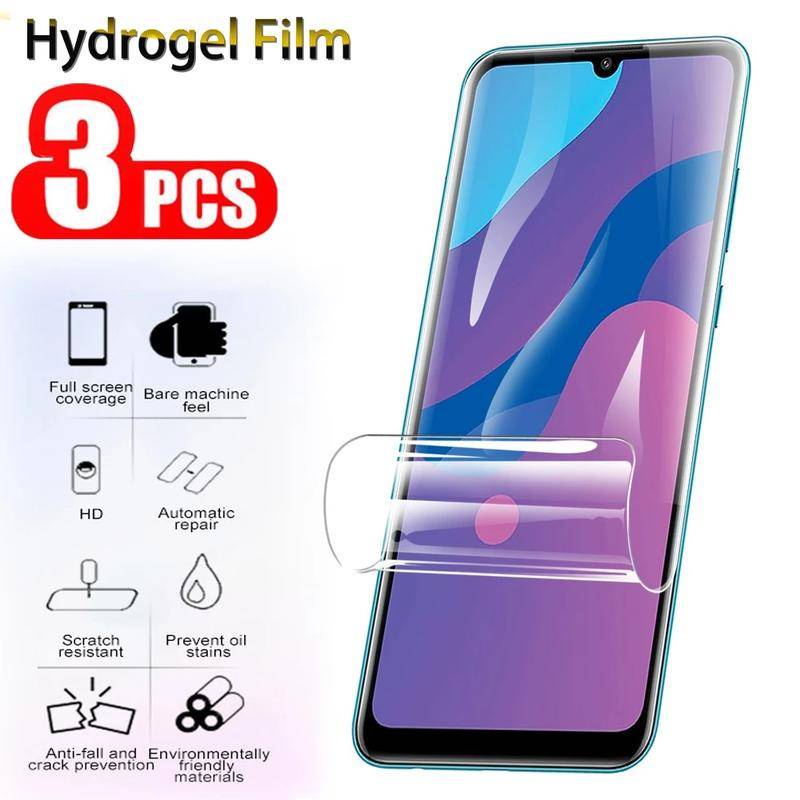 3pcs Film Pelindung Untuk Huawei Y70 Y90 9 8 8i 10 SE Plus Hydrogel Filme Screen protectors Safety Film Untuk Huawei Mate 50 40 30 Pro 5G