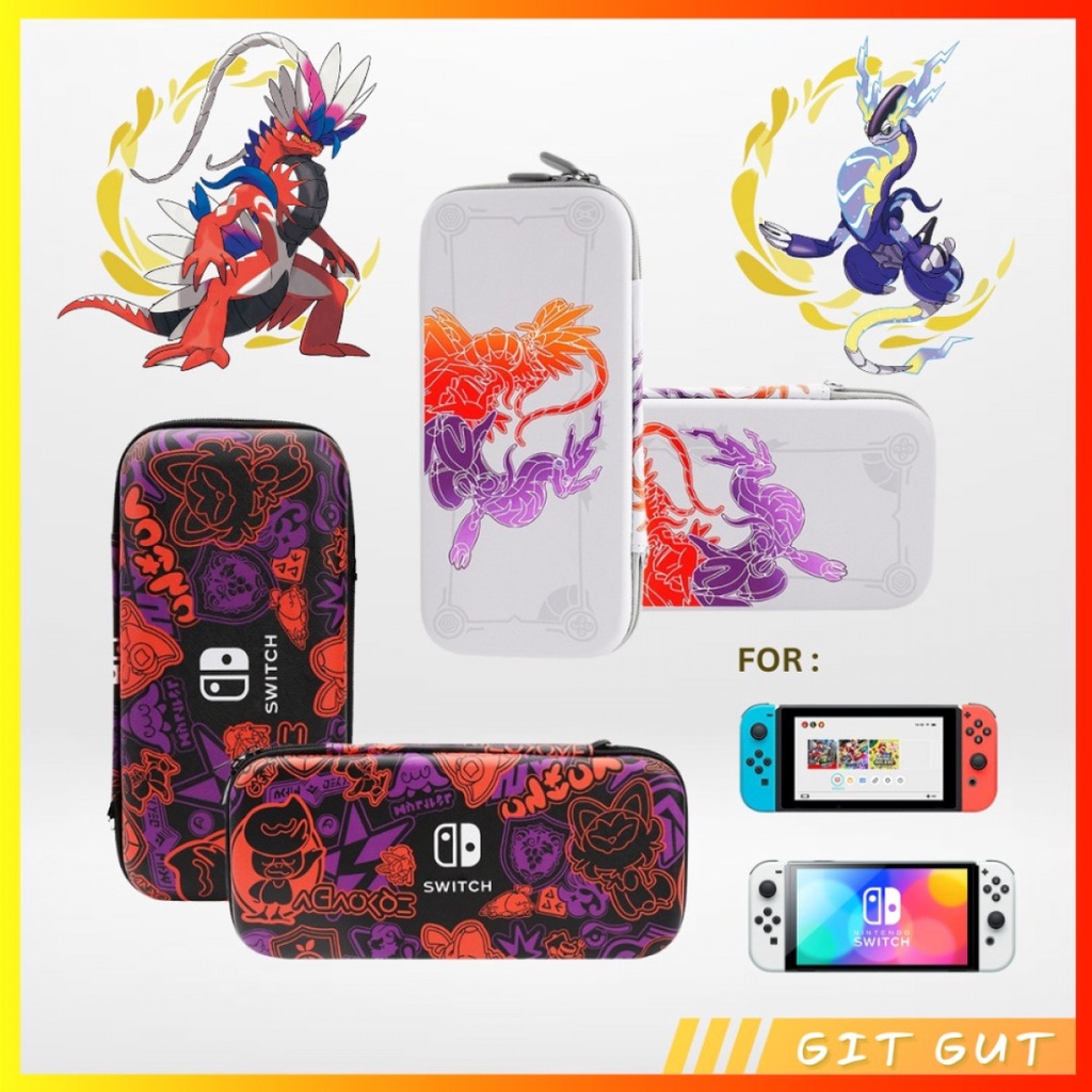Case Pouch Tas Bag Pokemon Violet Scarlet Nintendo Switch V1 V2 OLED