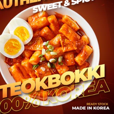 

✩ 400g Tteokbokki import Korea Frozen + Saus Asli Korea Makanan Korea Korean Food Topoki Tokpoki Tokpokki Tteokpokki Instant Halal tteokpokki tteokpoki tokboki ♝