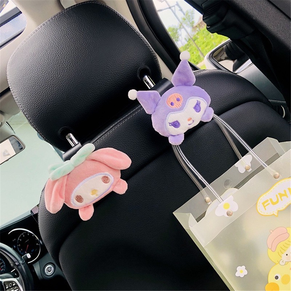 Boneka Kartun Lucu Pengait Mobil Coolomey Mainan Mewah Alat Penyimpanan Mobil