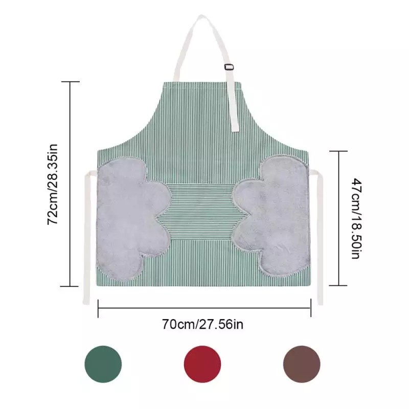 Celemek Masak Dapur Oxford Cloth Apron Masak Tahan Air &amp; Minyak BAHAN TEBAL MURAH