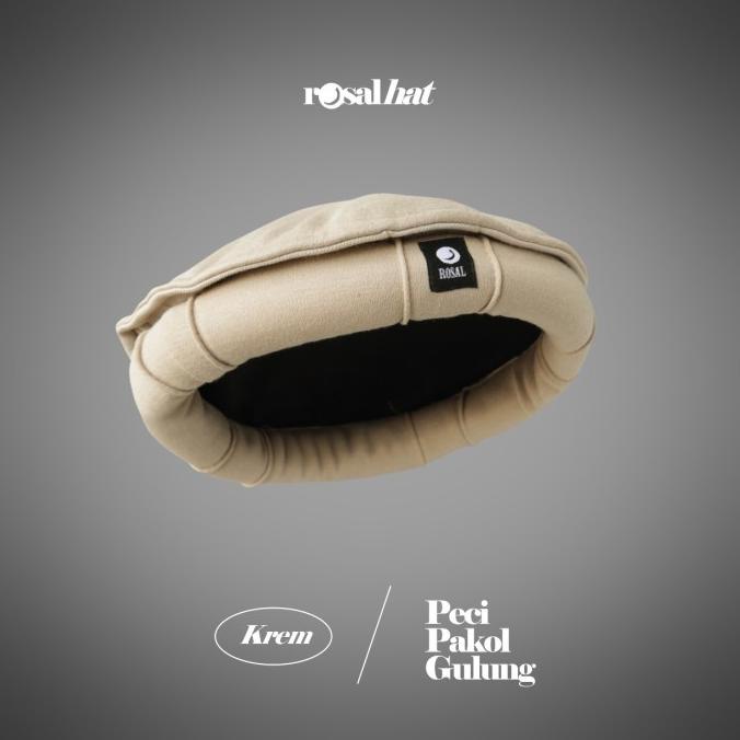 Peci Palung Rosal/Peci Pakol Gulung/Peci Taliban