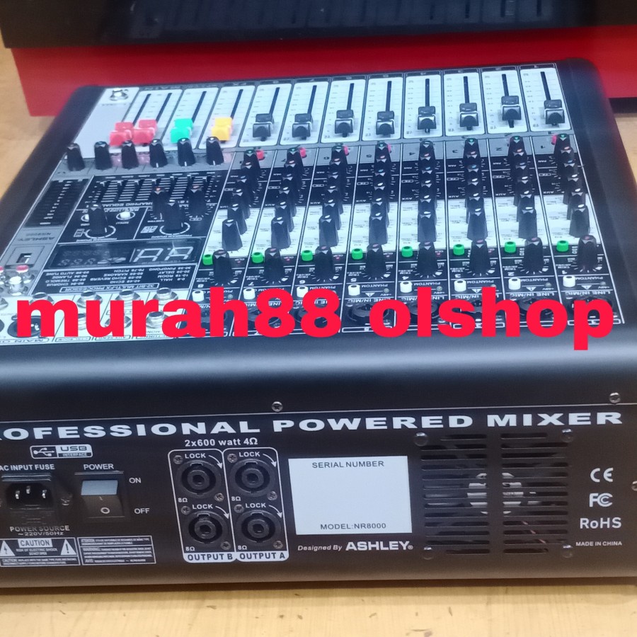 POWER MIXER mikser power AUDIO 8CH ASHLEY NR8000 8CH ORIGINAL