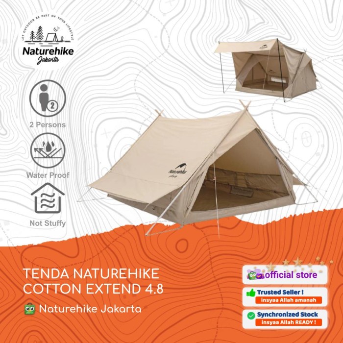Tenda Cotton Series Naturehike Nh20Zp011 Camping Safari Glamping Termurah
