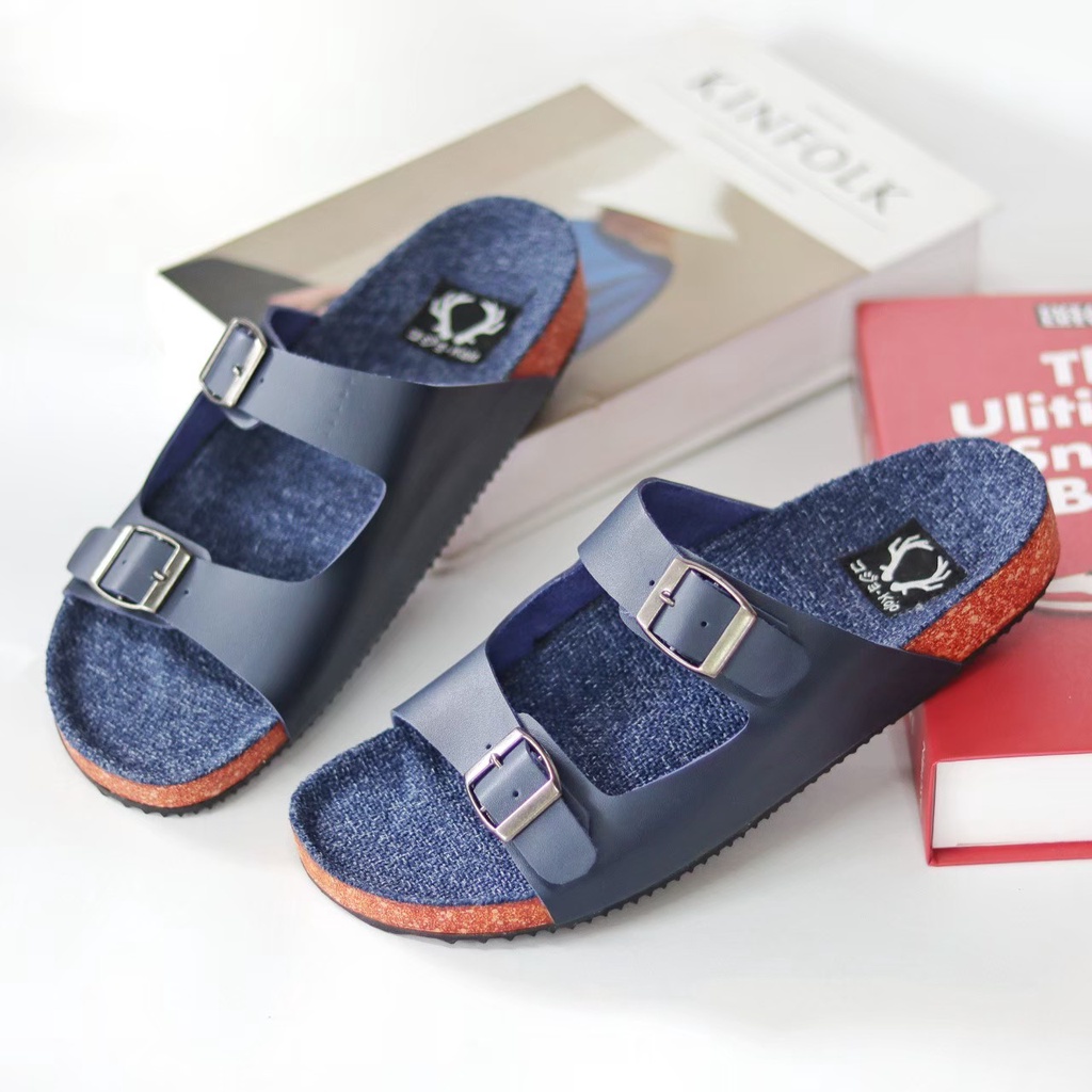 Sandal SLIDE SLOP SLIPER casual pria fashion cowok laki laki trand zaman now ~ SANDAL PRIA INDIAN