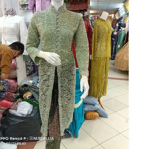 ❂ READY KEBAYA IBU BESAN BROKAT MIX PAYET MUTIARA/SETELAN IBU BESAN ➶