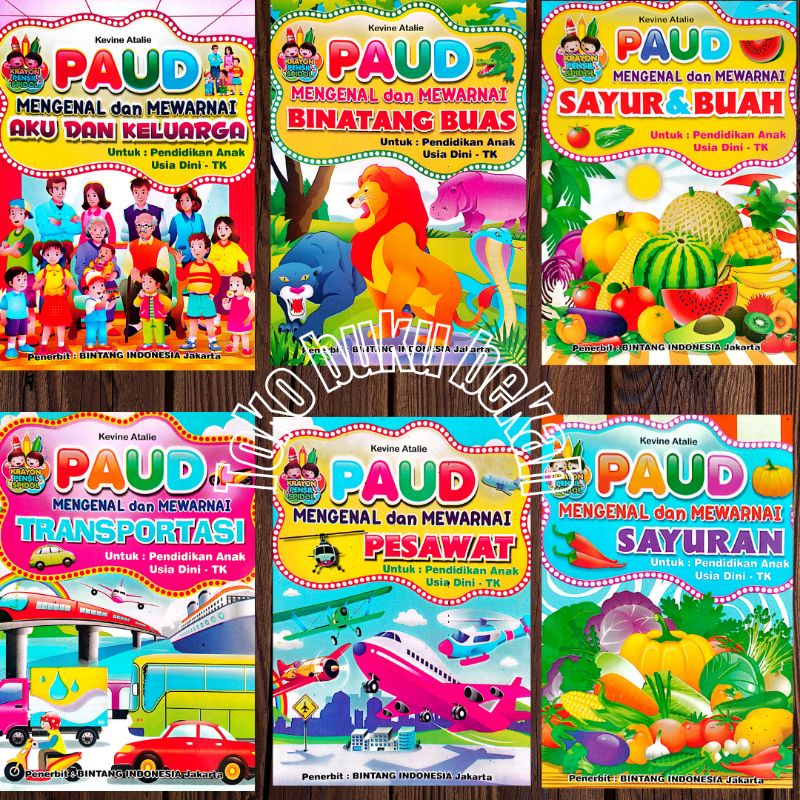 buku paud mengenal dan mewarnai untuk anak tk/ paud 24 HAL (16×20CM)