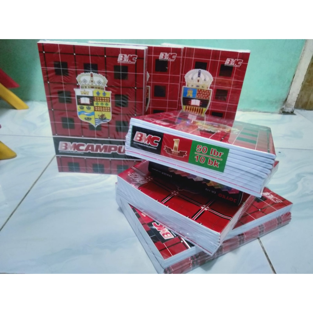 

[Whispers] (PROMO) 1 PACK ISI 5 PCS BUKU TULIS BMCAMPUS 50 LEMBAR / TERSEDIA ISI 5 BUKU