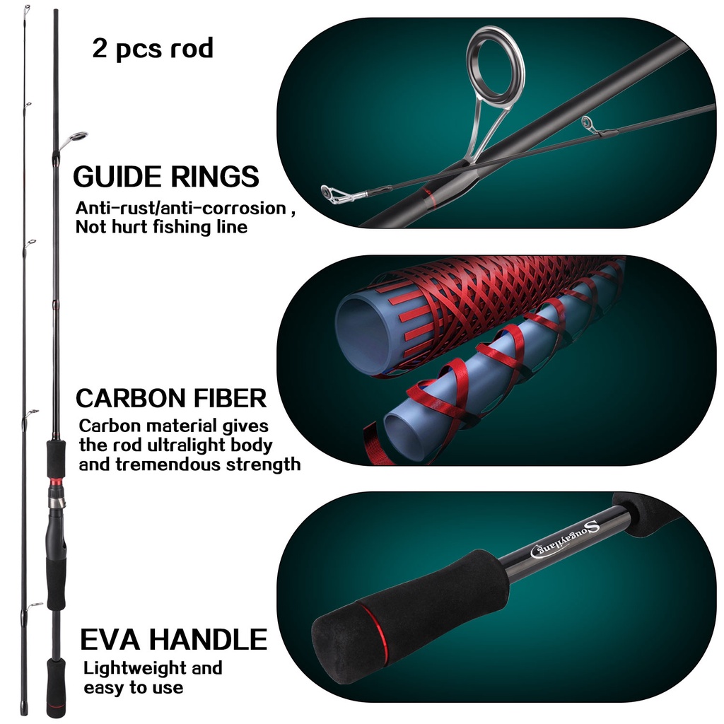 Joran Pancing Set High Quality Pancing Set  1.8M 2.1M Fishing Rod and Gear Ratio 5.2:1 Fishing Reel Set Reel  Flow Full Line Combo complete pancing set