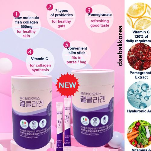 [Kyungnam Pharm] Lemona Beauty Biotics Gyeol Collagen Probiotic 2g x 100sachet