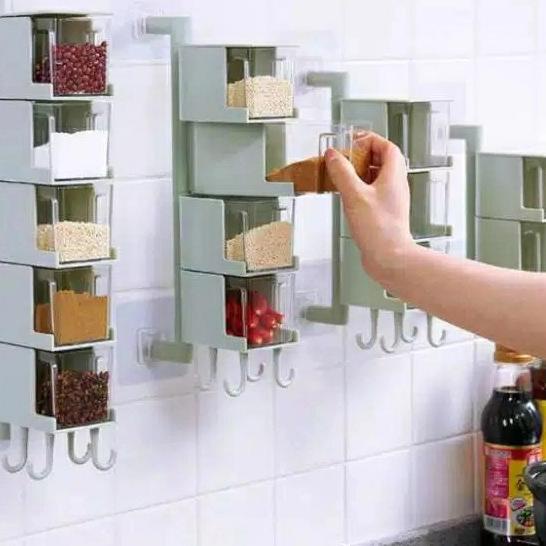 ➺ tempat bumbu dapur berkualitas rak bumbu dinding tempat bumbu gantung ➱