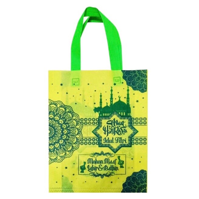 

TAS SPUNDBOND IDUL FITRI 30x40CM TAS KANTONG KAIN GOODIE BAG PARCEL MURAH BINGKISAN