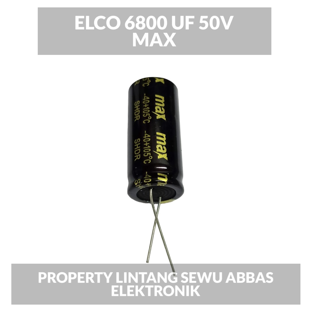 ELCO ELKO 6800 UF 50V 6800 MIKRO 50 VOLT MAX